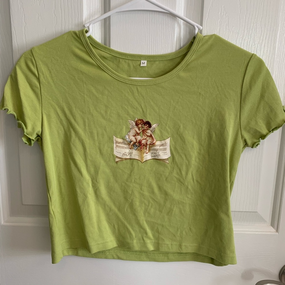 Shein Angel Crop Top